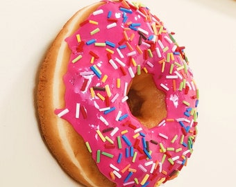 7 Inch Fake Donut Decor, Pop Art Wall Decor, Kitchen Art
