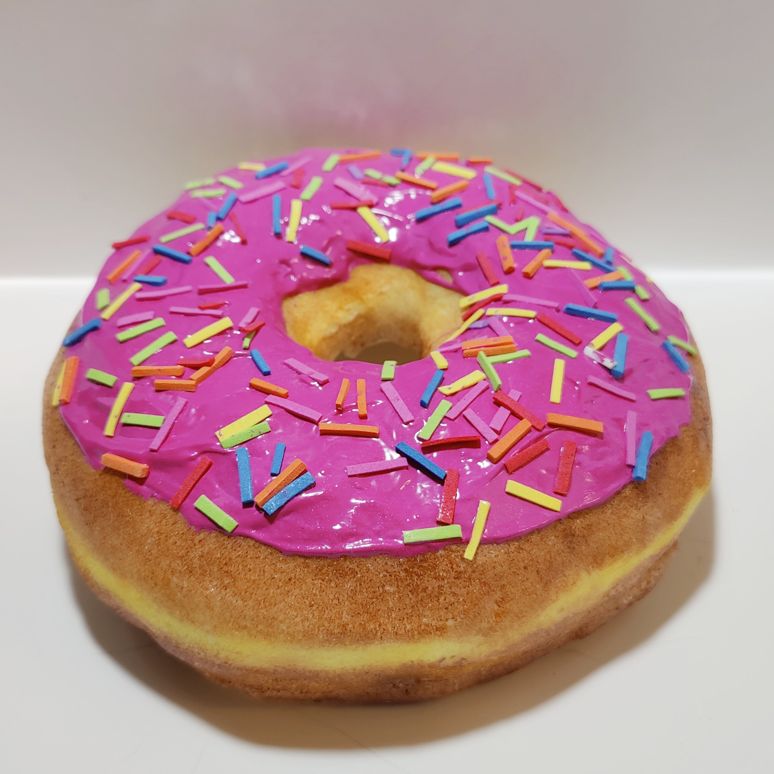 7 Inch Realistic Pink Sprinkled Donut Decor 3D Fake Food Wall Etsy