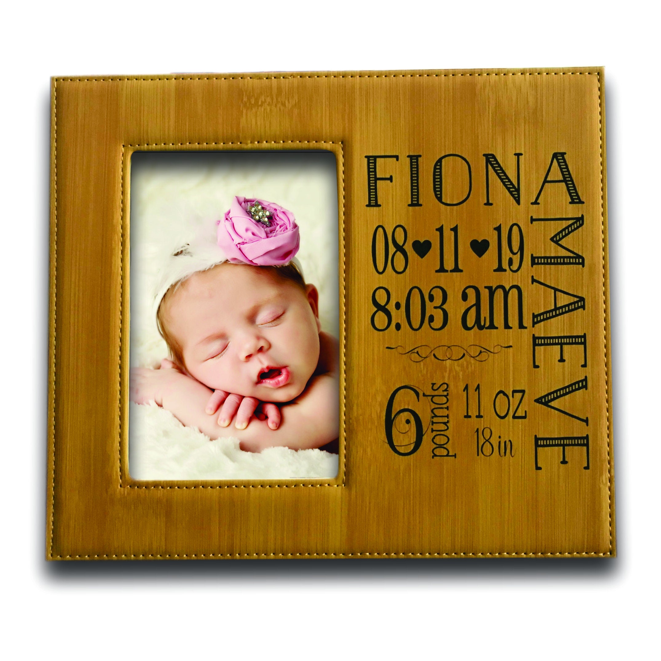 Newborn Photo Frame Baby Gift Personalized Photo Frame Baby Etsy.de