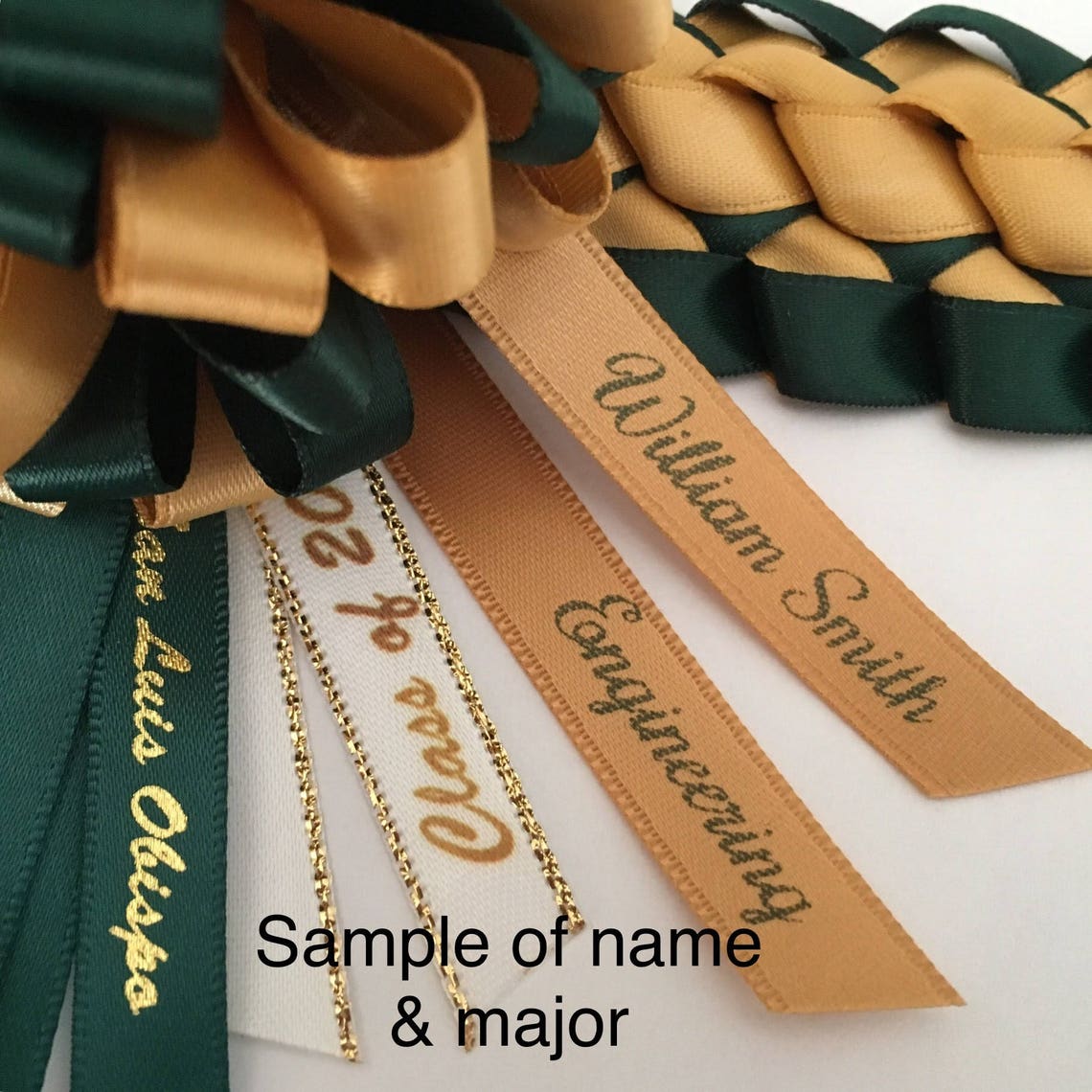 Cal Poly SLO Graduation Ribbon Lei Double Braided Ribbon Lei Etsy