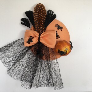 Feder-Fascinator 'Indianer-Stil' – Weiß/Schwarz, Transparent, Große Ausführung Für Halloween & Kostüme