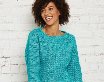 crochet jumper/ crochet sweater/ crochet pullover/ crochet pattern/ crochet womenswear/ handmade clothhing/ haddon jumper