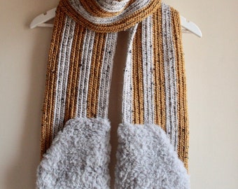 crochet scarf with pockets pdf pattern/ crochet scarf/ crochet pocket scarf/ crochet pocket shawl/ crochet women's scarf with pockets