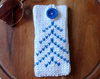 Crochet Glasses Case Pattern, Fair Isle Sunglasses Pouch (PDF Pattern)