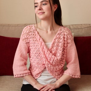 crochet lace sweater pattern PDF/ crochet lace pullover for women/ crochet shrug/ crochet bolero/ crochet for wedding/ wedding crochet shrug