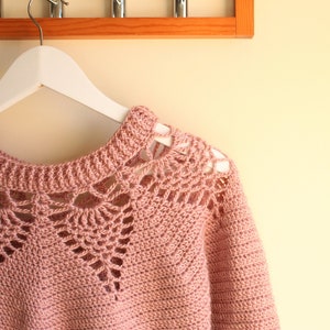 Adelaide Lace Sweater Crochet pattern/ women's crochet sweater/ women's crochet jumper/ crochet pullover/ crochet pattern/ women's clothing image 1