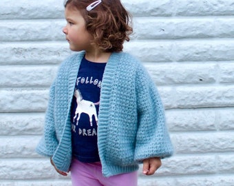 crochet cardigan/ kid's crochet cardigan/ crochet cardigan for girls/ PDF crochet pattern/ crochet sweater for girls/ crochet cardigan PDF