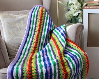 crochet blanket PDF crochet pattern/ crochet spring blanket/ crochet lap blanket/ crochet afghan/ crochet throw pattern/ crochet bedspread