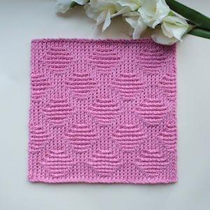 Tunisian Crochet diamond square pdf crochet pattern/ Tunisian Crochet/ afghan crochet square/ Tunisian Crochet square/ blanket square/