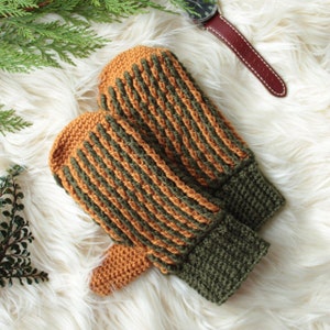 crochet mittens pattern/ men's crochet mittens pattern/ men's crochet gloves/ crochet pattern/ men's crochet accessories/ present for him image 2