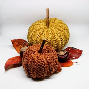 crochet pumpkin PDF crochet pattern/ crochet pattern for fall/ pumpkin pattern/ ribbed crochet pumpkin pattern/ halloween pumpkin
