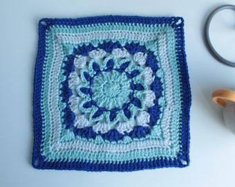 crochet square pattern/ crochet afghan block/ crochet blanket square pattern/ crochet blanket/ crochet afghan/