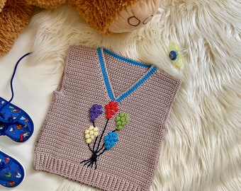 crochet baby vest top PDF crochet pattern/ baby top/ baby vest/ crochet baby vest/ crochet vest top for babies/ crochet vest for boys