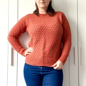 crochet sweater for women PDF pattern file/ crochet pullover/ women&#39;s crochet sweater/ women&#39;s crochet pullover pattern PDF