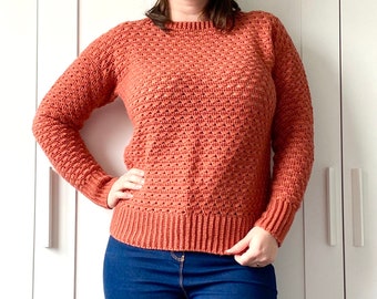 crochet sweater for women PDF pattern file/ crochet pullover/ women's crochet sweater/ women's crochet pullover pattern PDF