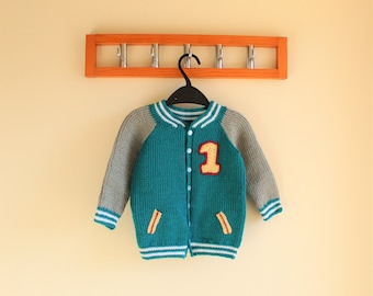 Kid&#39;s crochet cardigan/ Boy&#39;s crochet sweater/ Crochet Pattern/ Crochet Baby Cardigan/ Crochet cardigan pattern/ Instant download pattern
