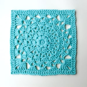 lacy granny square PDF crochet pattern/ granny square pattern/ lacy afghan block pattern/ afghan pattern/ crochet blanket