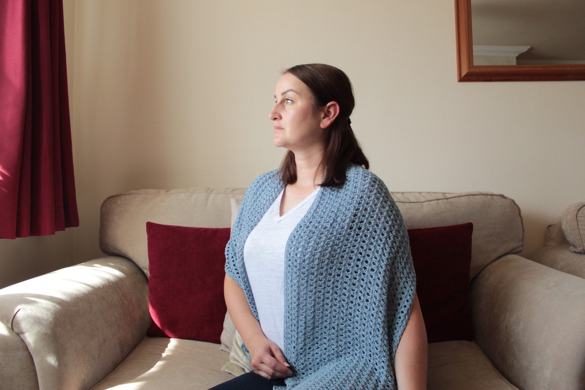 40 Crochet Techniques Patterns with Tunisian Scarves, Doilies, and Filet Designs 8 Lacy Tunisian Crochet Shawl Pattern: Easy Shells Wrap