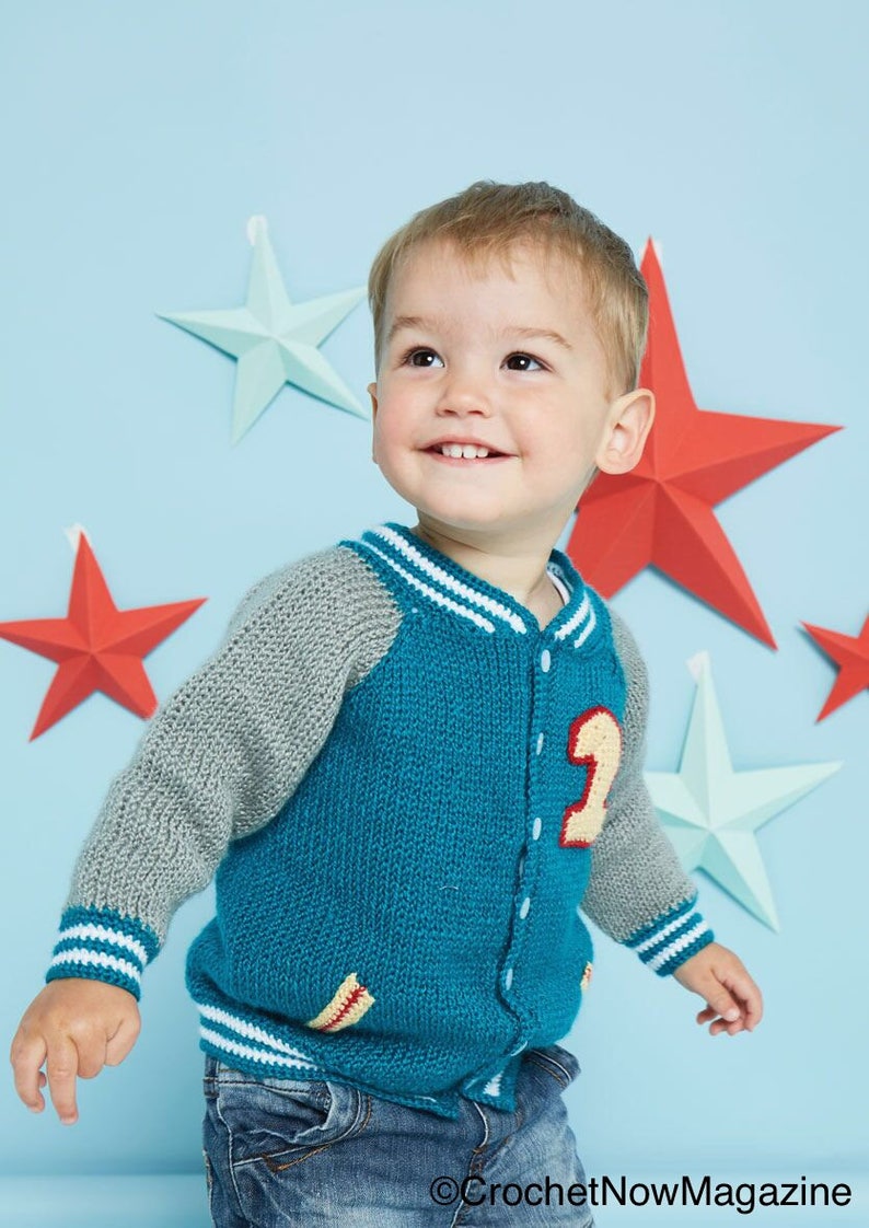 Kid's crochet cardigan/ Boy's crochet sweater/ Crochet Pattern/ Crochet Baby Cardigan/ Crochet cardigan pattern/ Instant download pattern image 4