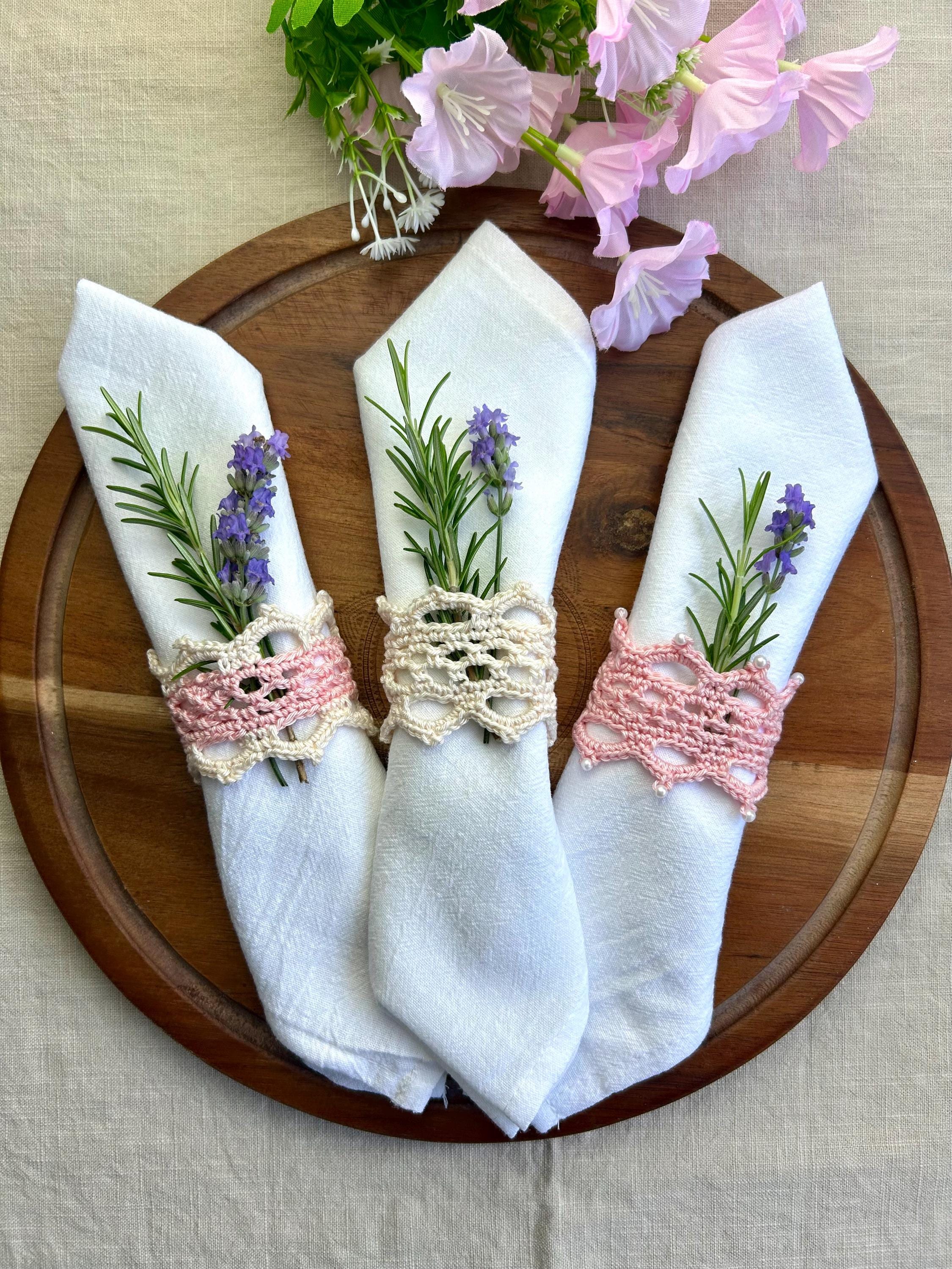 Ensemble D'anneaux De Serviette Ancien Argenté - Théière Vintage, France - Bon état
