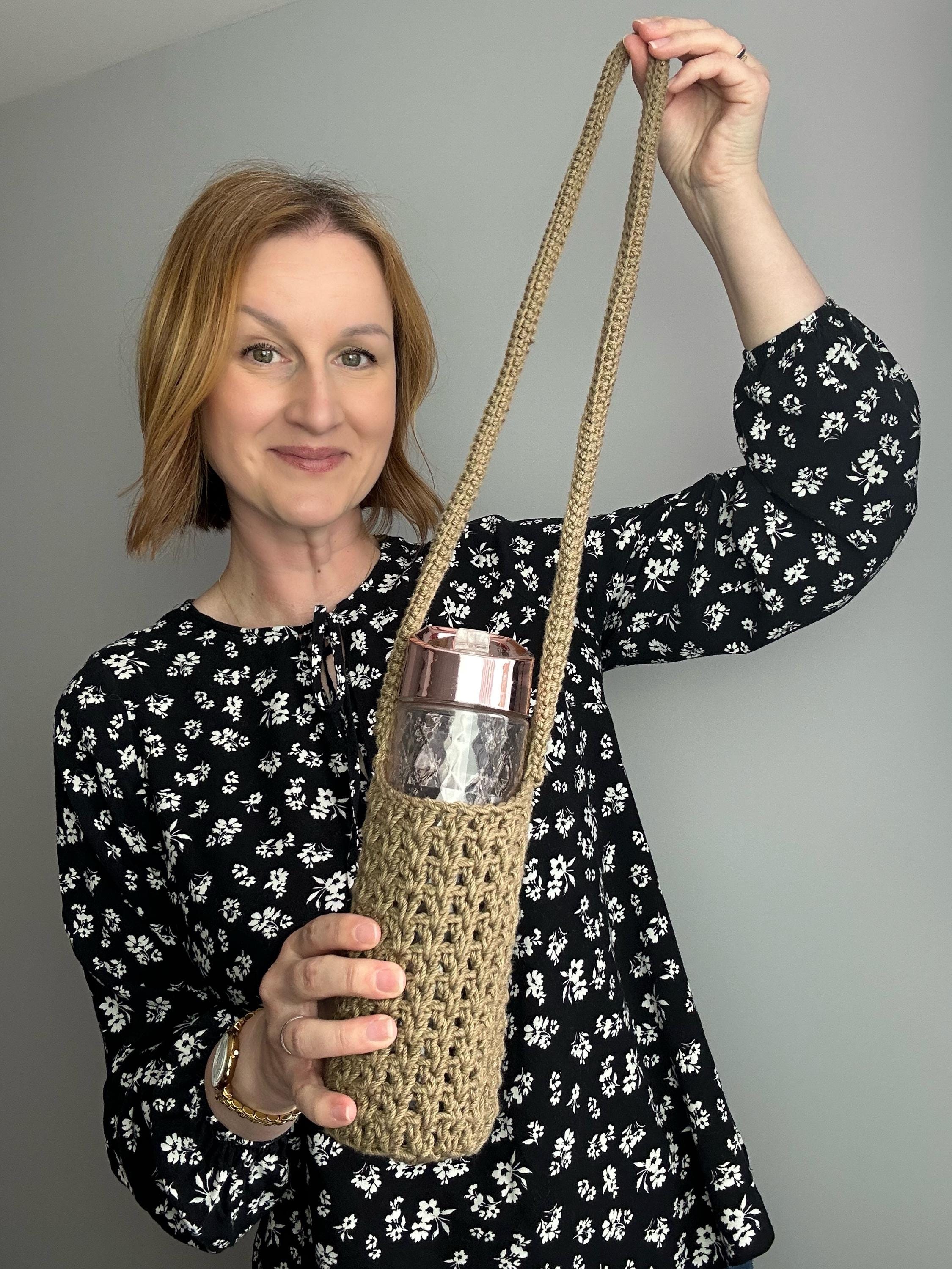 40 Crochet Water Bottle Holder Patterns for On the Go 18 Crochet Water Bottle Holder Pattern: Easy Carrier/Sling