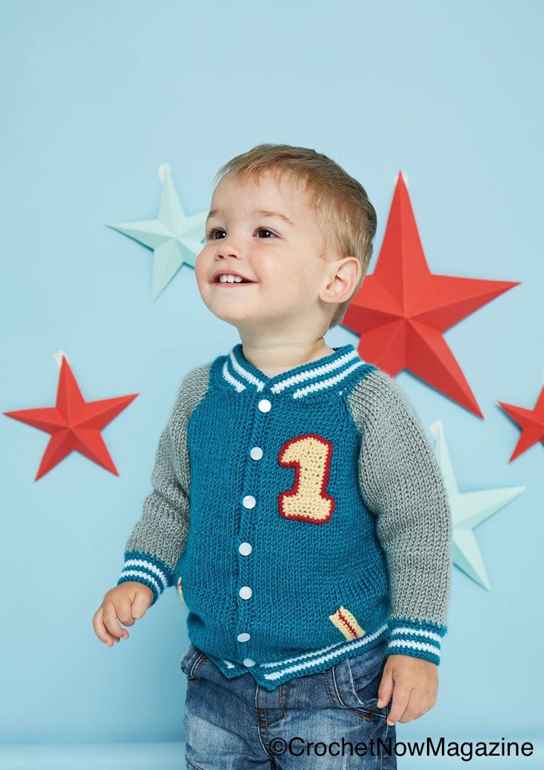 Kid's crochet cardigan/ Boy's crochet sweater/ Crochet Pattern/ Crochet Baby Cardigan/ Crochet cardigan pattern/ Instant download pattern image 6