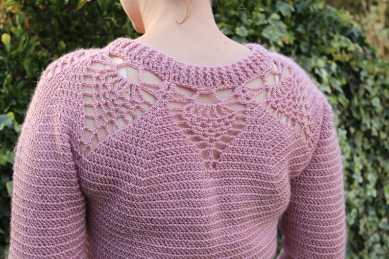 Adelaide Lace Sweater Crochet pattern/ women's crochet sweater/ women's crochet jumper/ crochet pullover/ crochet pattern/ women's clothing image 9