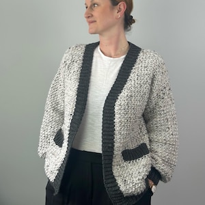 Crochet Cardigan Pattern: Easy Women's Sweater /Crochet Garment Digital PDF