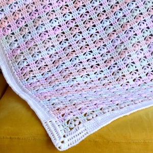 Lacy Baby Blanket Crochet Pattern PDF | Christening Blanket | Heirloom Blanket | Crochet Lace Pattern / DIY Baby Afghan / Christening Shawl/