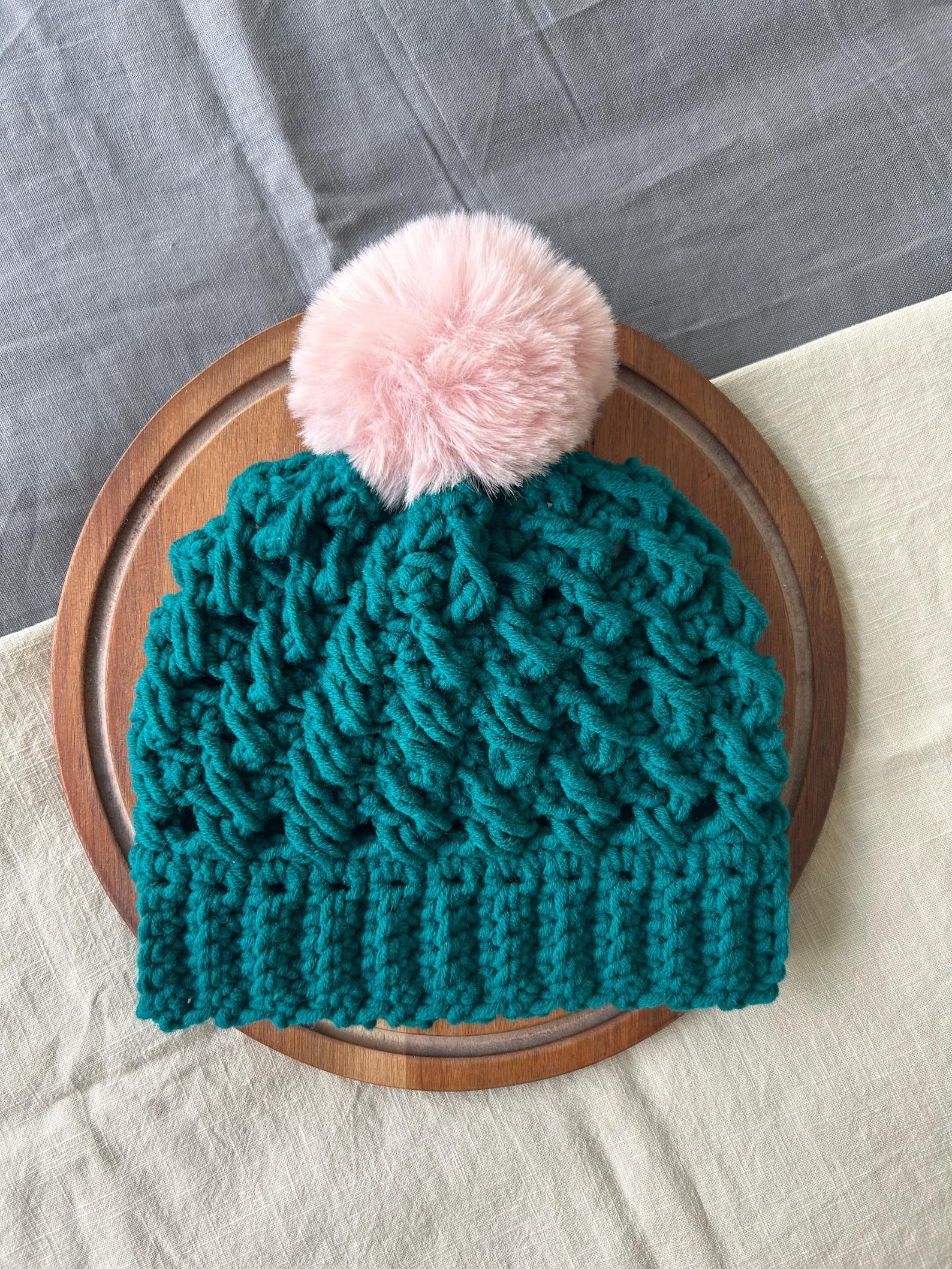 Easy Chunky Crochet Beanie Hat PDF Pattern for Women / Adult Size ...