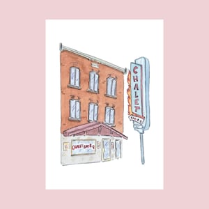 Chalet Bar-B-Q Print (Montreal Quebec)