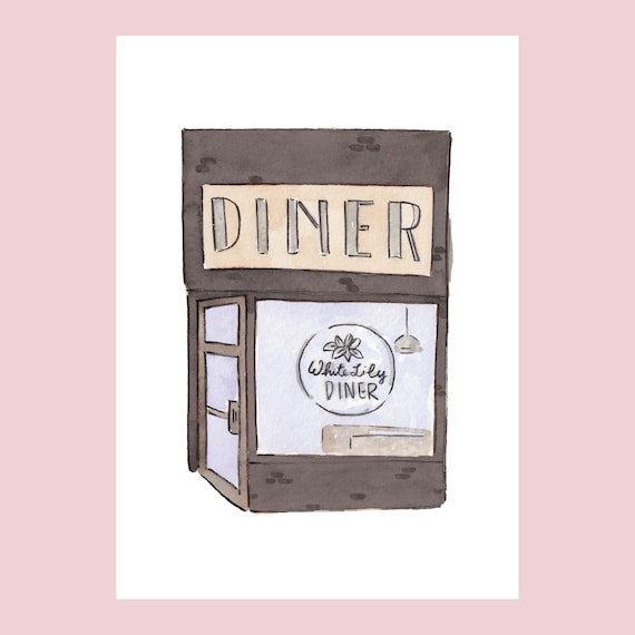 White Lily Diner Print (toronto, ON) - Etsy