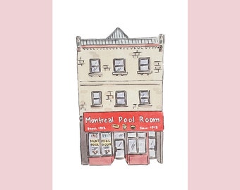 Montreal Pool Room Print (Montreal Quebec)