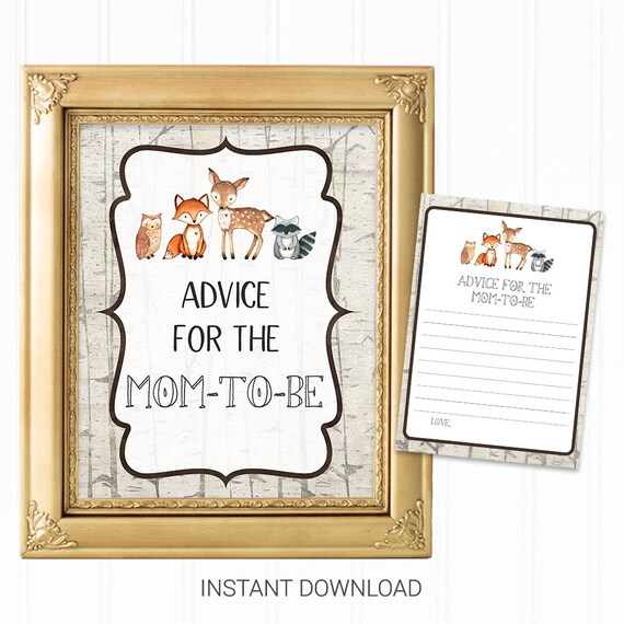 Printable Woodland Pets Kid Shower Information for the mother-toward-be Indicator, Woodland Little one Shower, BBS032 photograph about Printable Woodland Animals referred to as Printable Woodland Pets Boy or girl Shower Tips for the mother-towards-be Indicator, Woodland Kid Shower, BBS032