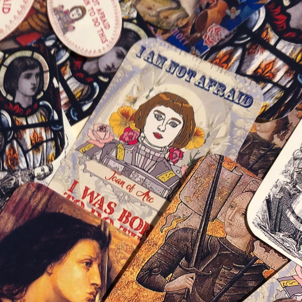 Joan of Arc stickers. Historical stickers of Saint Joan of Arc