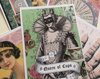 Tarot postcards. Tarot inspired postcard set