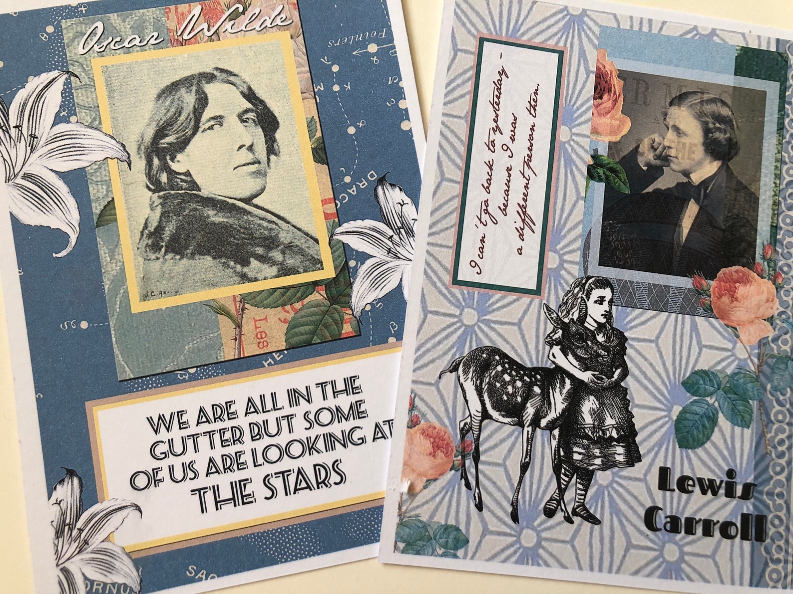 Author Postcards. Five Postcards With Famous Authors - Etsy UK