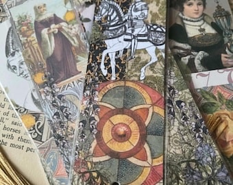 Marcapáginas medievales. Un conjunto de diez marcapáginas inspirados en la época medieval.