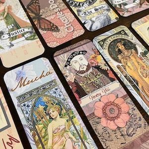 20 historical style bookmarks. A mix of 20 bookmarks from my Etsy shop