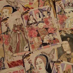 Adesivos de realeza. 24 adesivos com famosos monarcas britânicos. Ótimo para amantes de história!