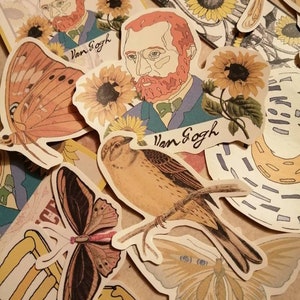 Stickers, Van Gogh stickers for your journal, laptop, scrapbook and lots more