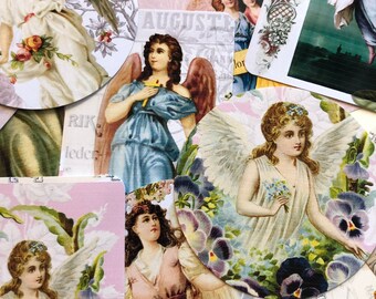 Vintage Engel Aufkleber – Wasserfestes Vinyl, Vielseitig Für Deko & Scrapbooking