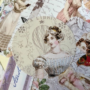 Jane Austen stickers pride and prejudice stickers for your laptop, journal, scrap book, junk journal and lots more image 6