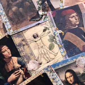 Leonardo da Vinci stickers. Beautiful stickers created using da Vincis paintings image 4
