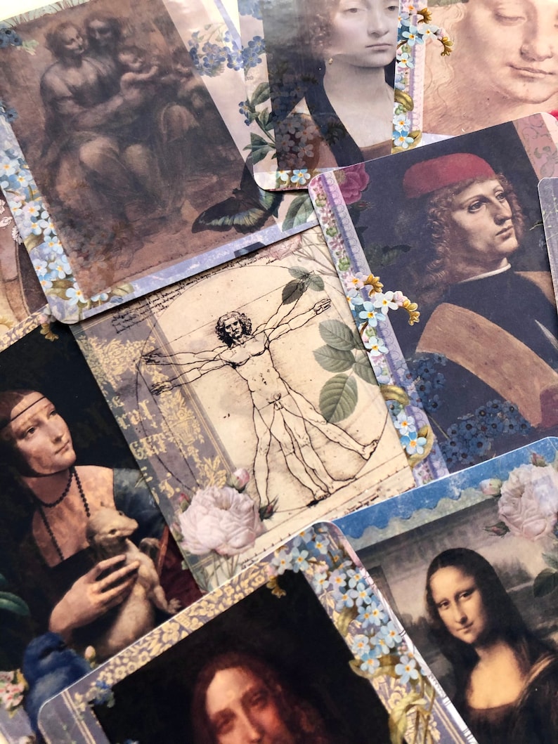 Leonardo da Vinci stickers. Beautiful stickers created using da Vincis paintings image 4