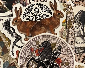 Medieval stickers. 18 medieval inspired stickers