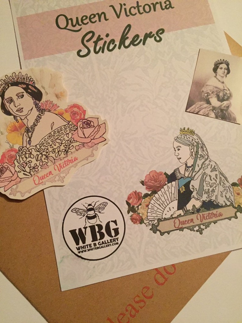 Queen Victoria Stickers. Stickers for Your Laptop Journal Etsy