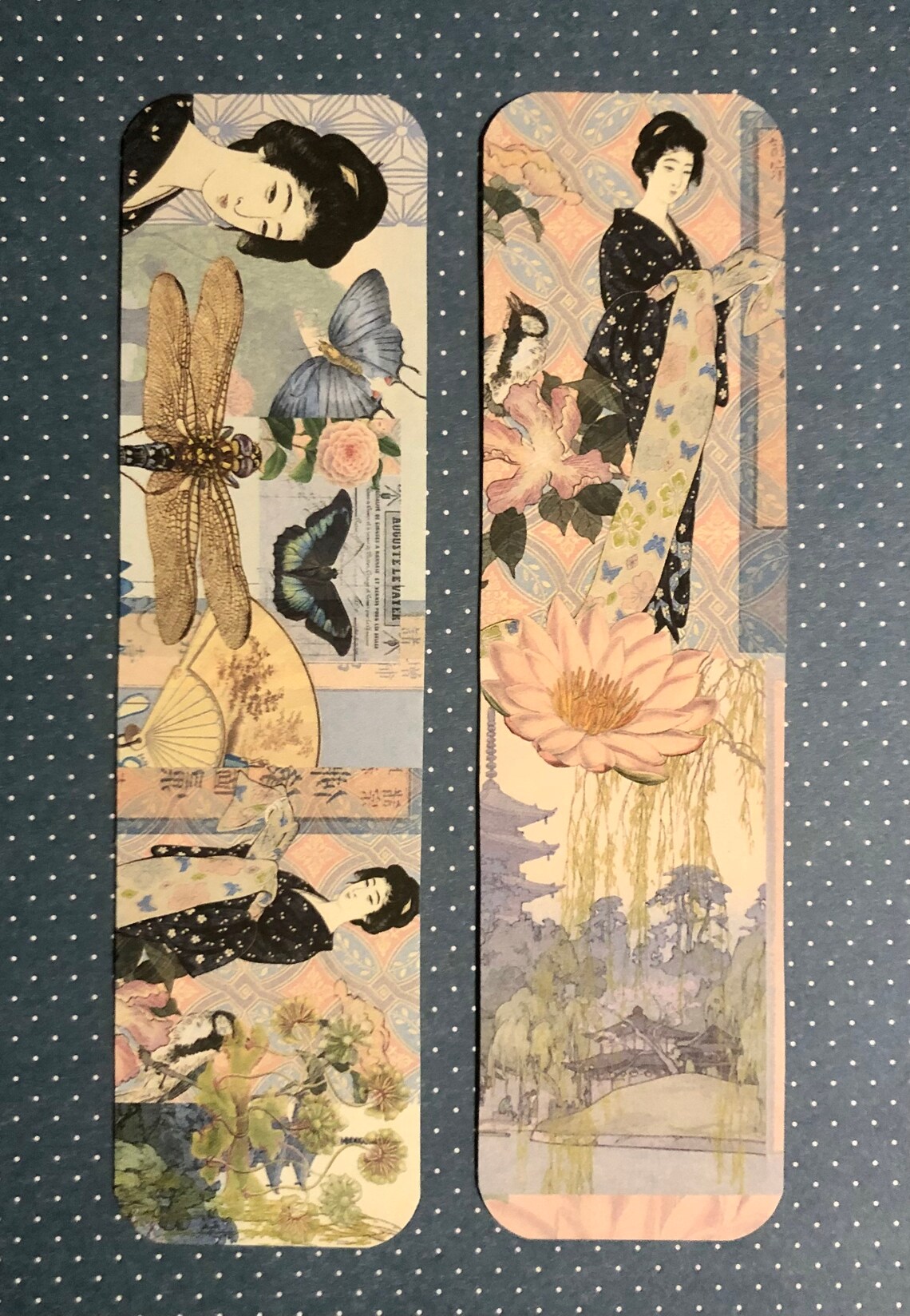 Pretty Japanese Geisha Bookmark Set. Set of 10 Japanese Geisha - Etsy