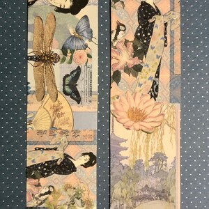 Pretty Japanese Geisha Bookmark Set. Set of 10 Japanese Geisha ...