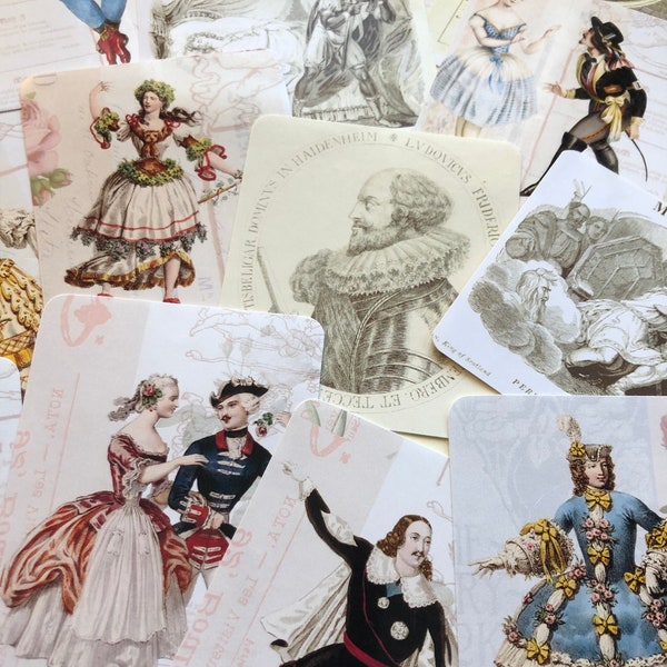 Stickers, shakespeare stickers for your journal, laptop, scrap book and more. Vintage style shakespeare stickers